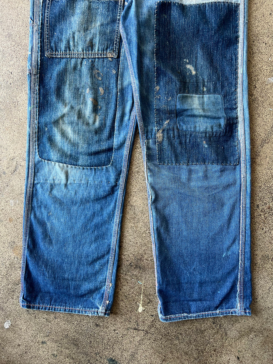 1950s N&W Sanforized Repaired Carpenter Jeans 31