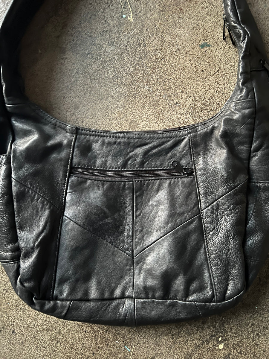 1980s Paneled Leather Bag