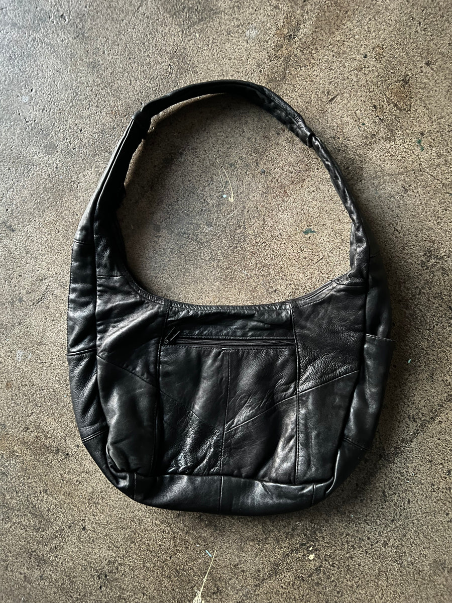 1980s Paneled Leather Bag