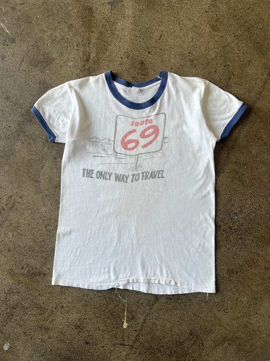 1960s Route 69 Ex-Lax Ringer Tee