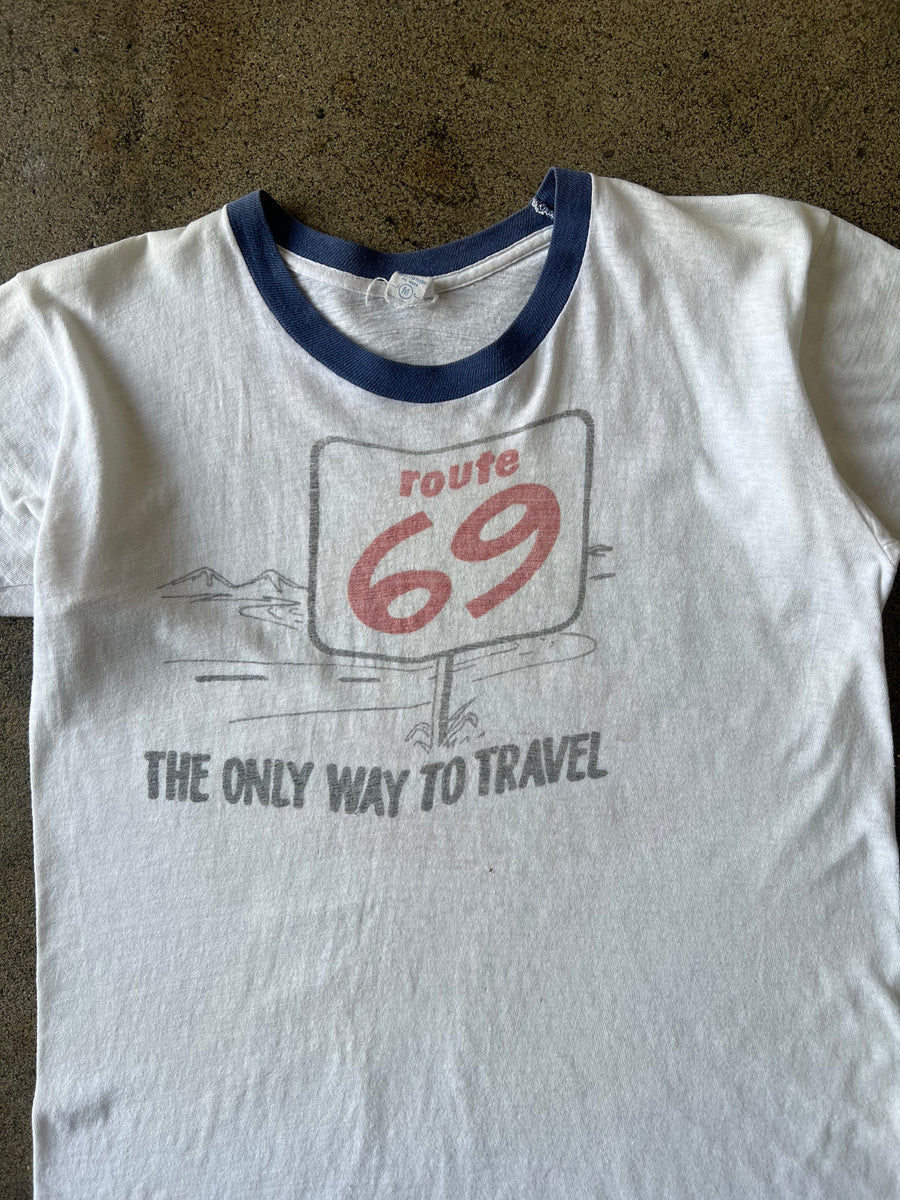 1960s Route 69 Ex-Lax Ringer Tee