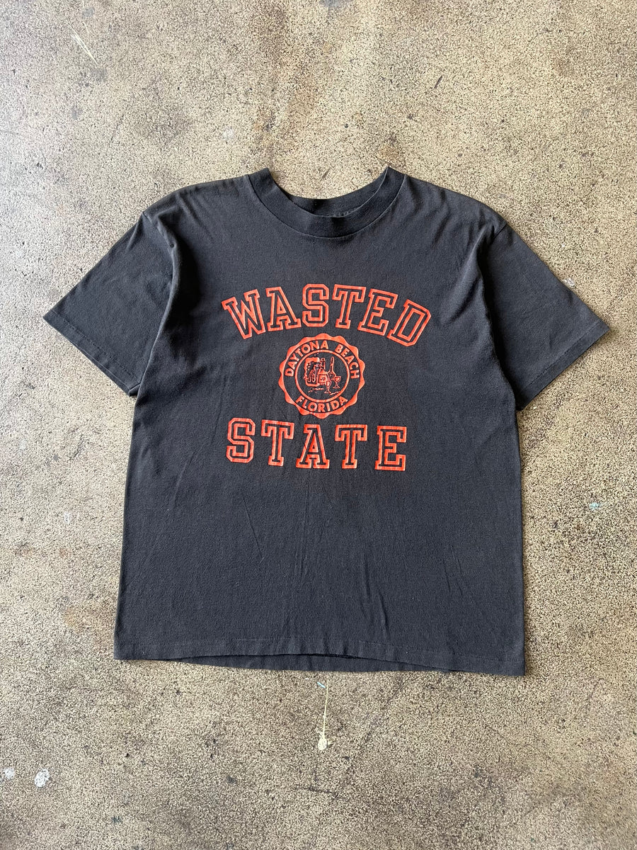 1990s Wasted State Faded Black Tee