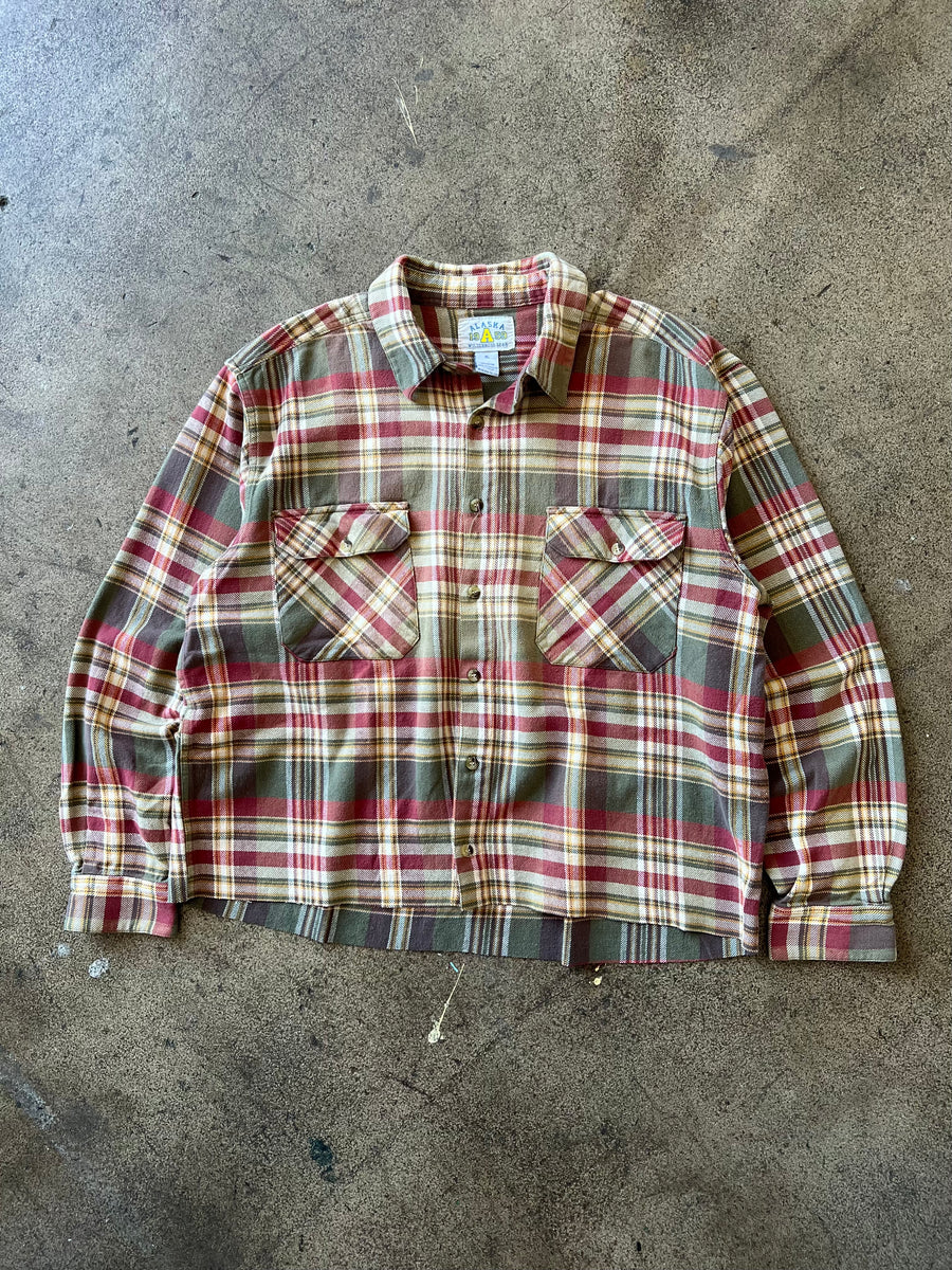 2000s Cropped Plaid Flannel