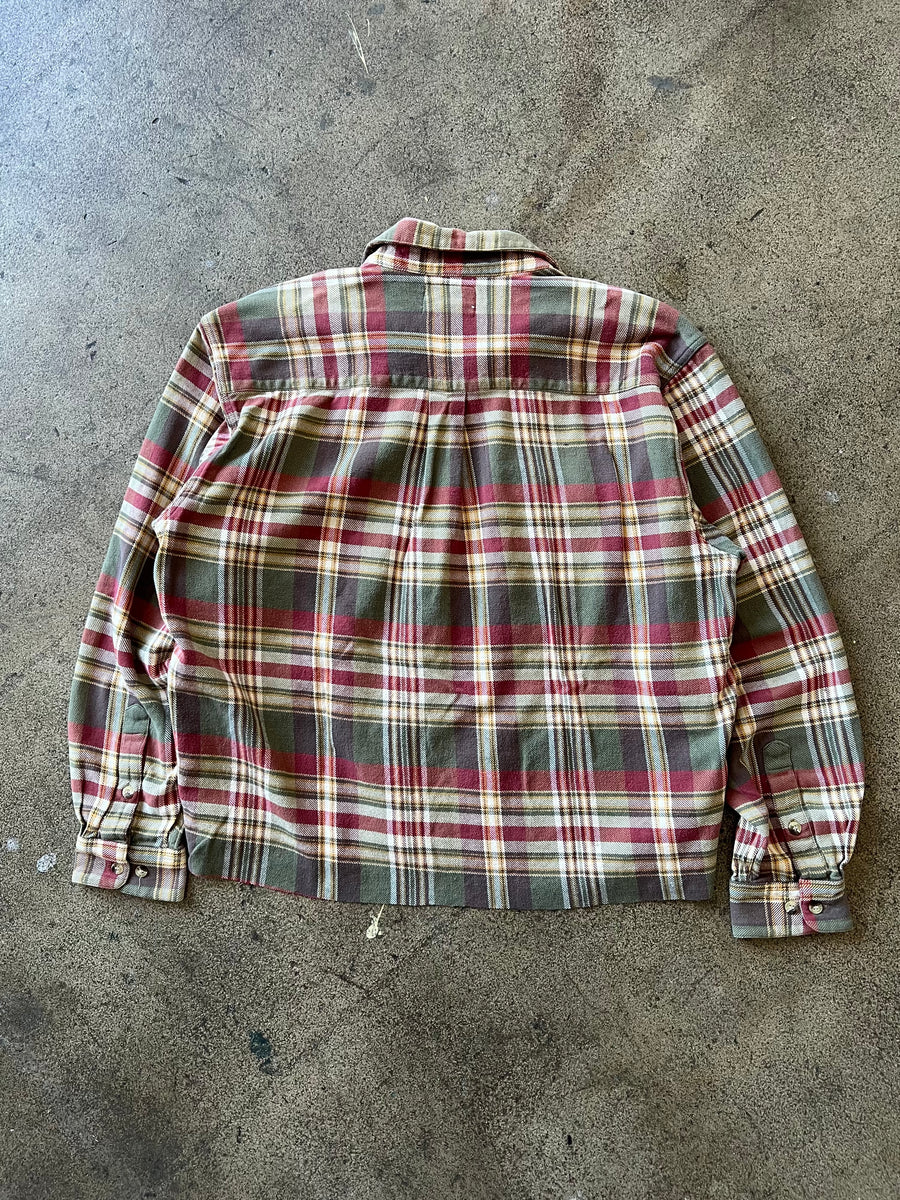 2000s Cropped Plaid Flannel