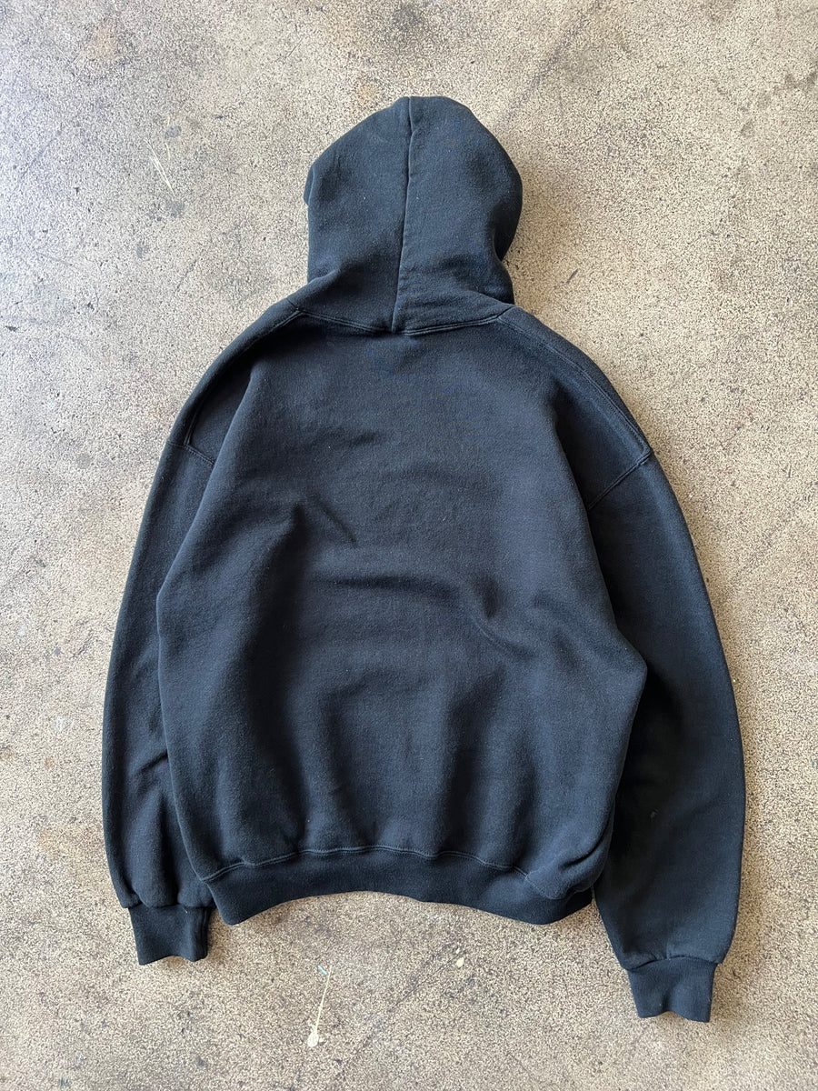 1990s Russell Faded Black Hoodie