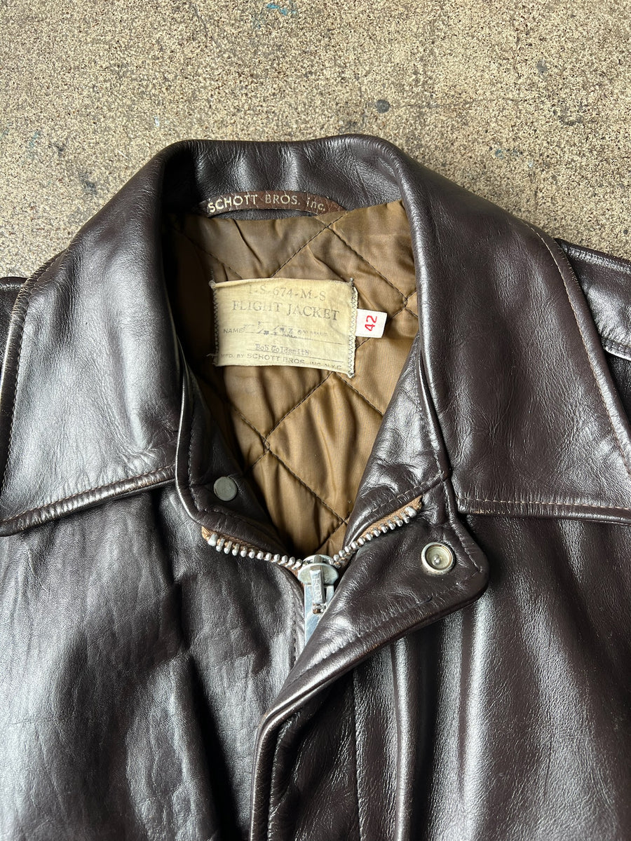 1970s Schott A2 Flight Jacket