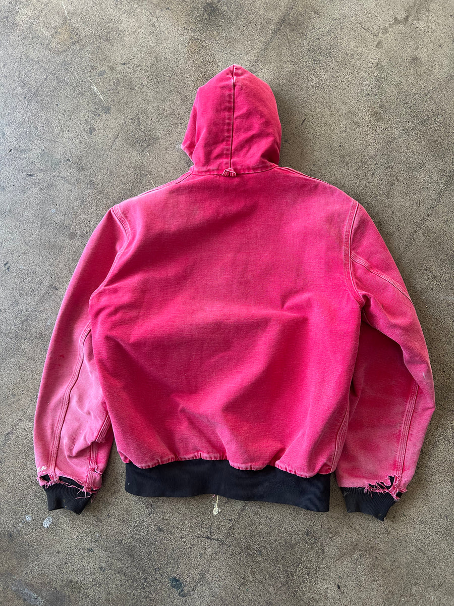 1990s Carhartt Pink Hooded Work Jacket