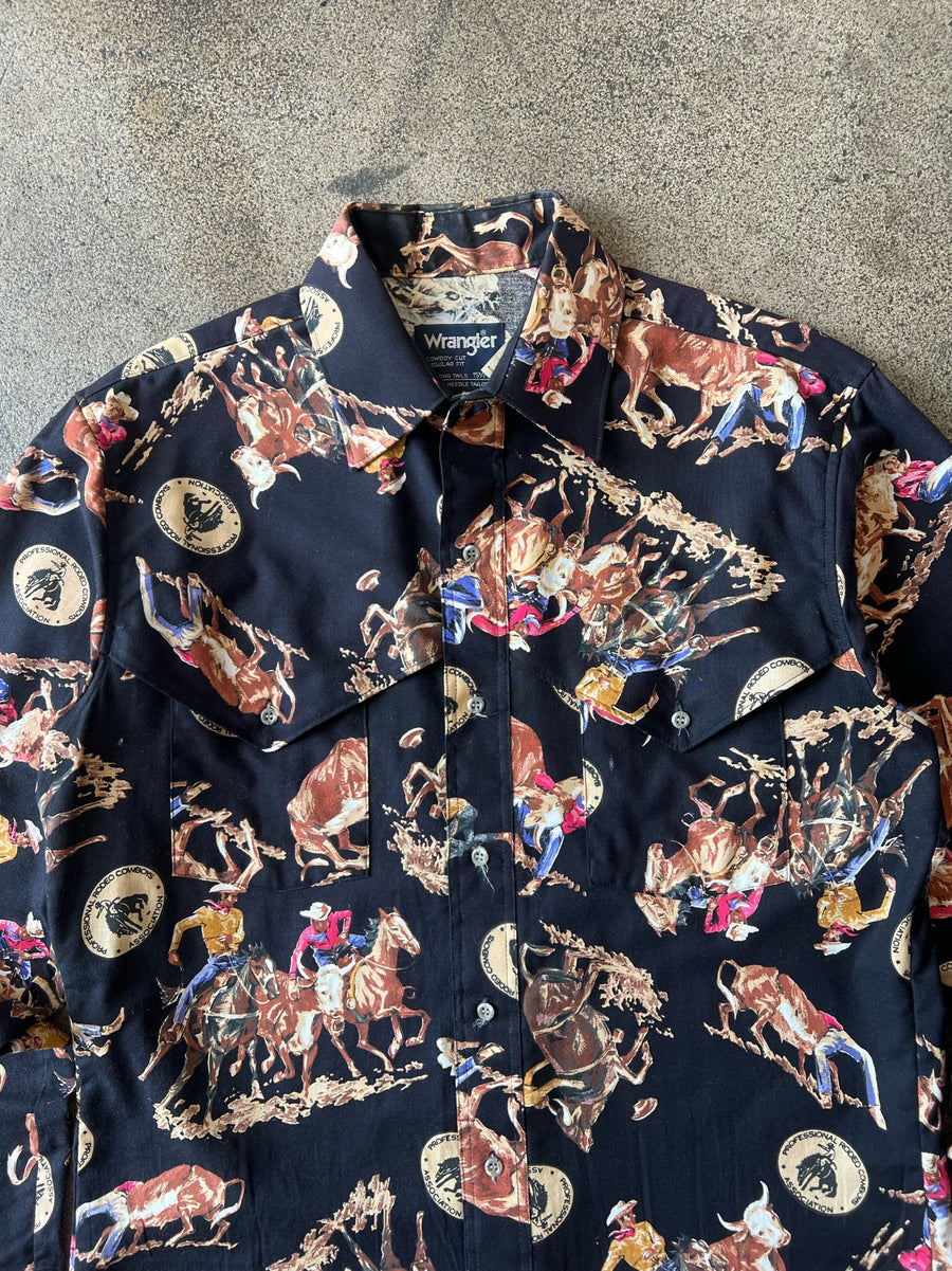 1980s Wrangler Rodeo Cowboy Shirt