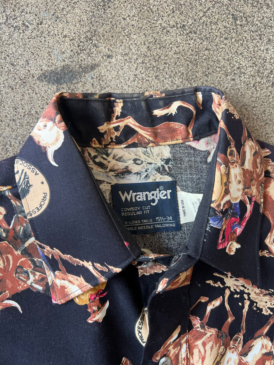 1980s Wrangler Rodeo Cowboy Shirt