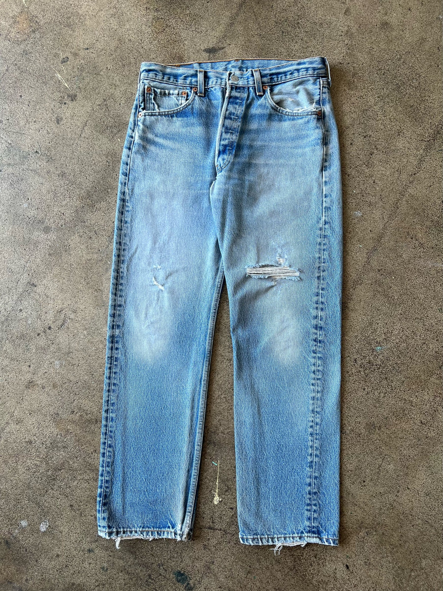 1990s Levi's 501xx Faded + Distressed Jeans 31