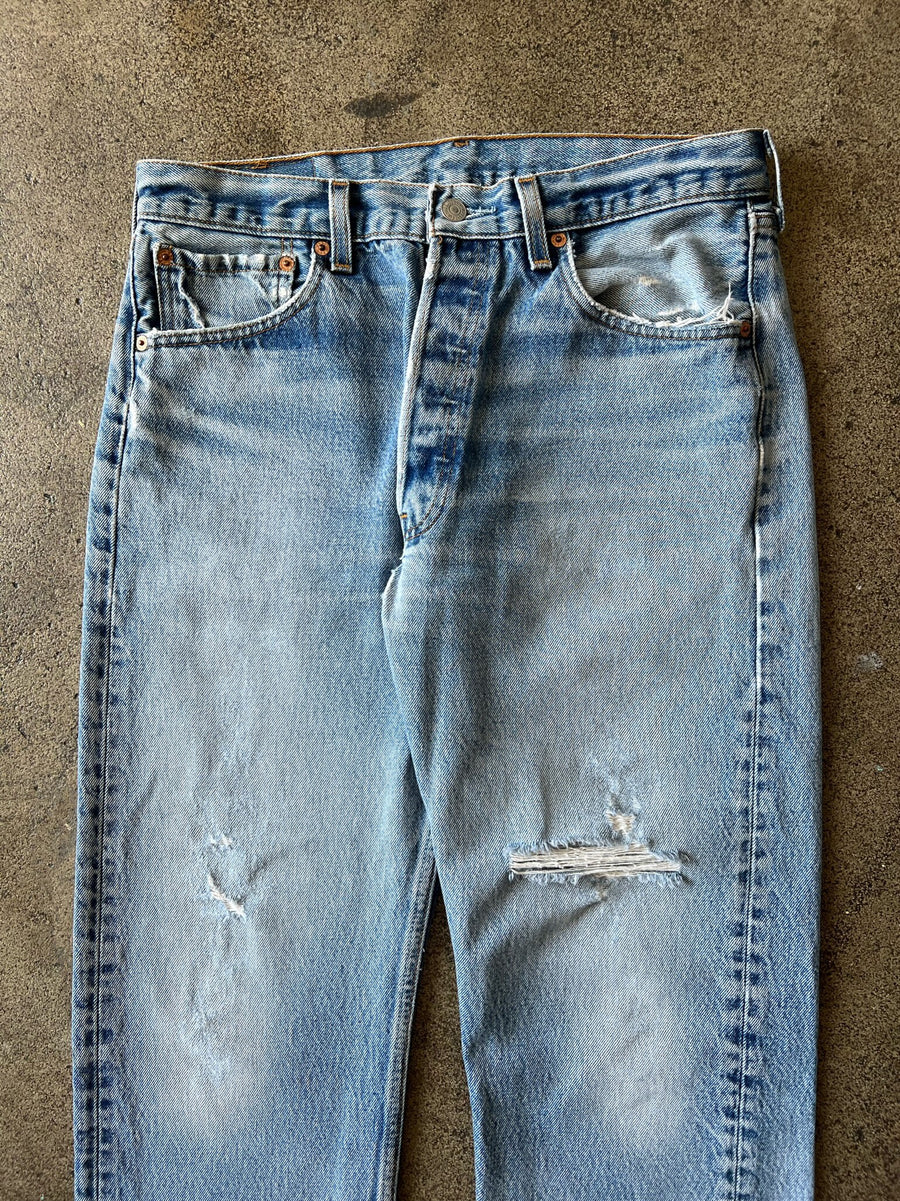 1990s Levi's 501xx Faded + Distressed Jeans 31