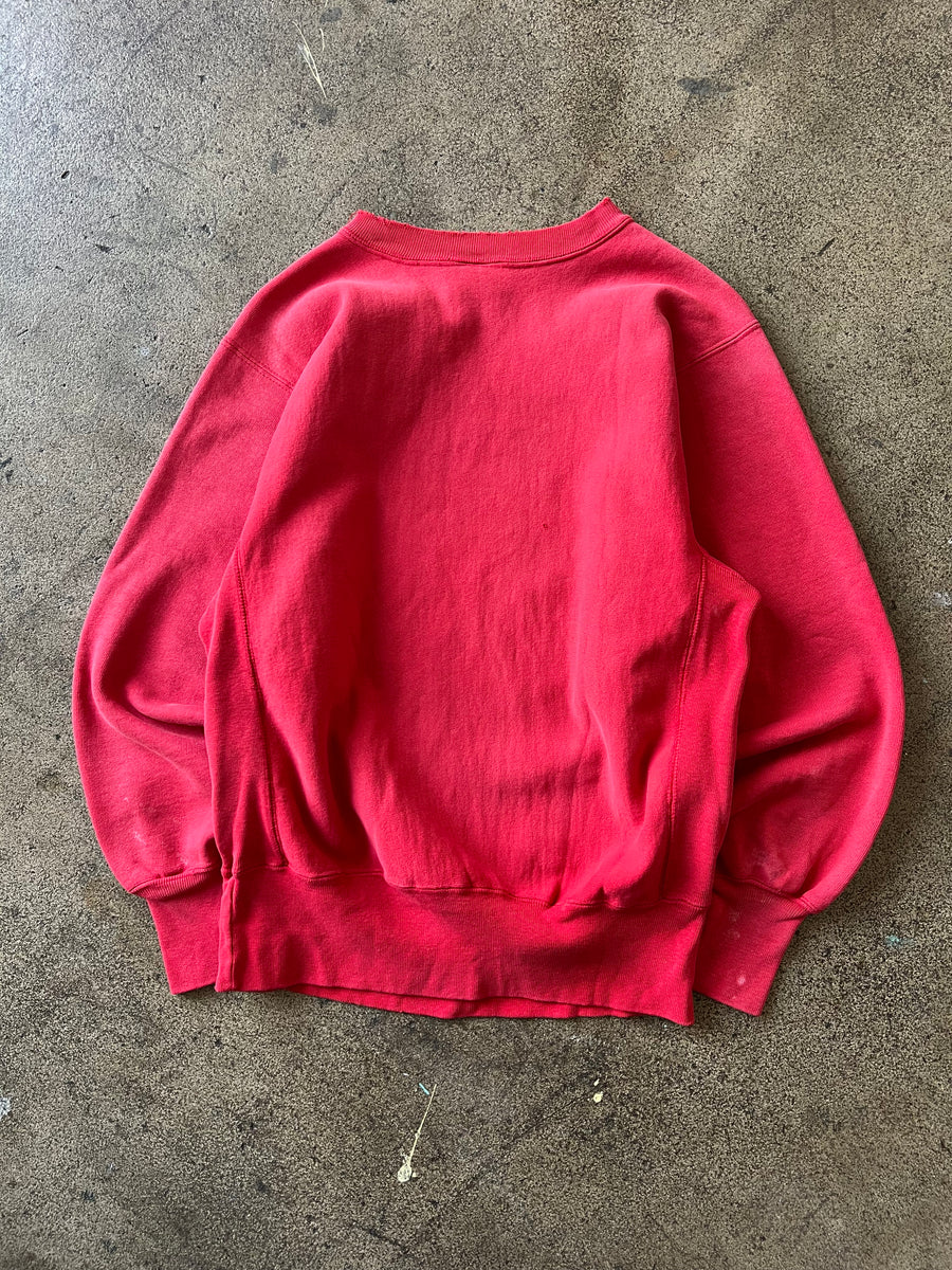 1980s Champion Reverse Weave Faded Red Sweatshirt