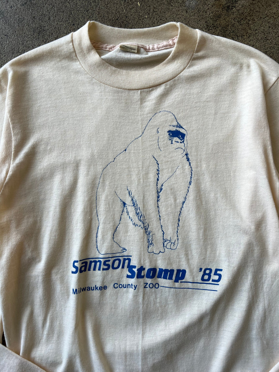 1980s Milwaukee County Zoo Samson Stomp Longsleeve Tee