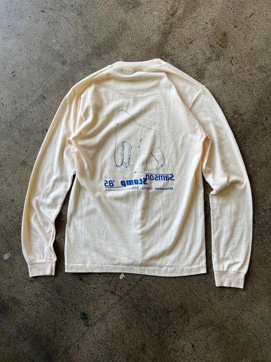 1980s Milwaukee County Zoo Samson Stomp Longsleeve Tee