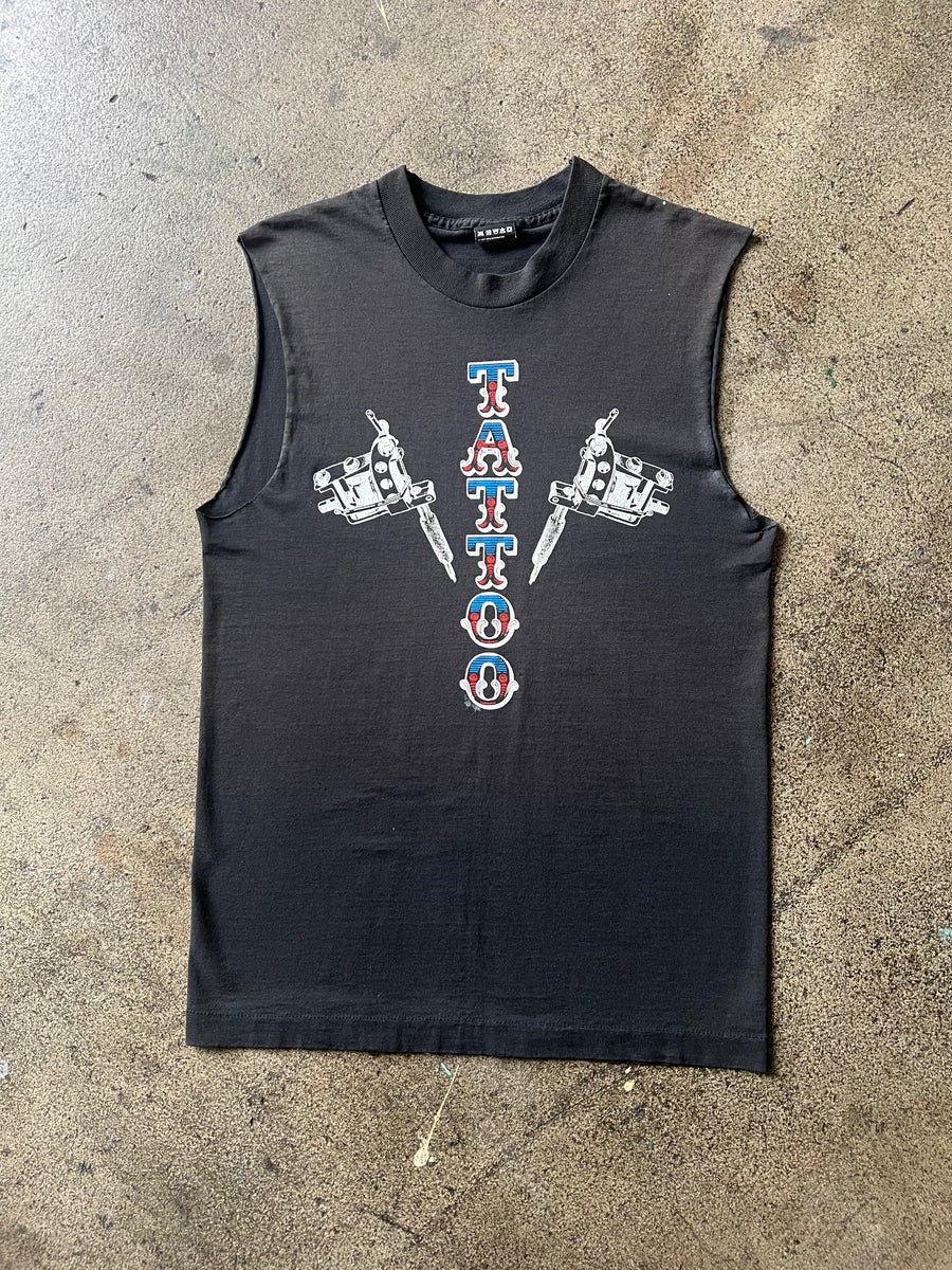 1980s Angelo's Tattoo Studio Cutoff Tee