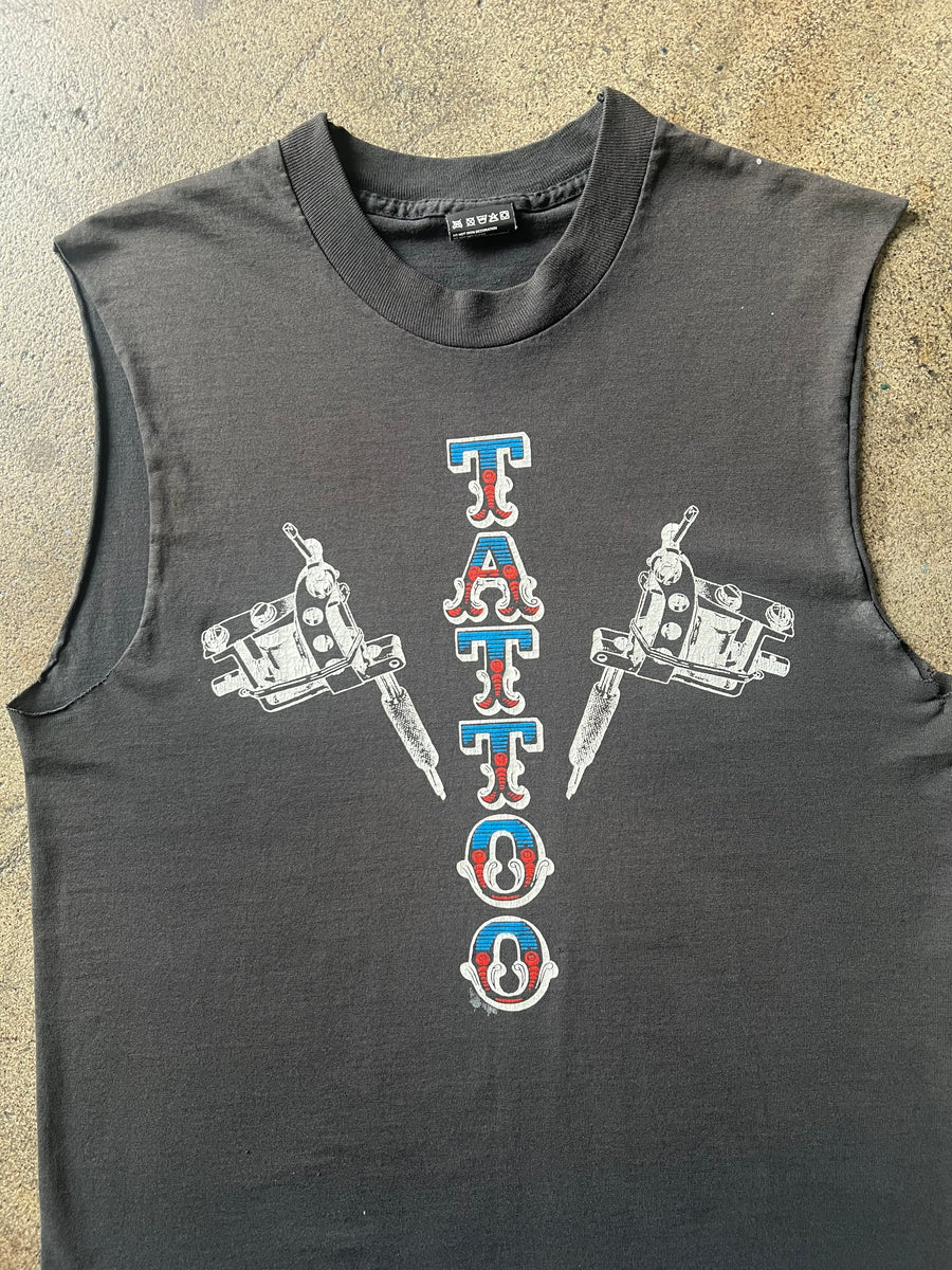 1980s Angelo's Tattoo Studio Cutoff Tee