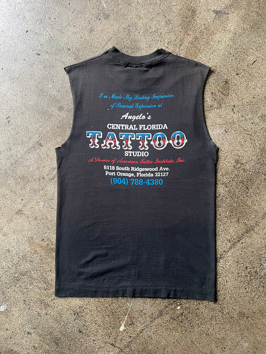 1980s Angelo's Tattoo Studio Cutoff Tee