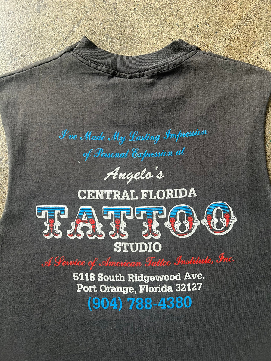 1980s Angelo's Tattoo Studio Cutoff Tee