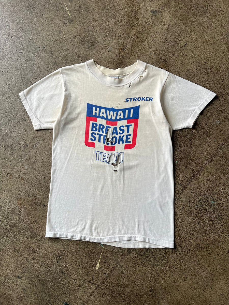 1970s Hawaii Breast Stroke Team Distressed Tee