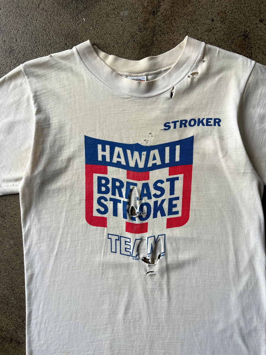 1970s Hawaii Breast Stroke Team Distressed Tee