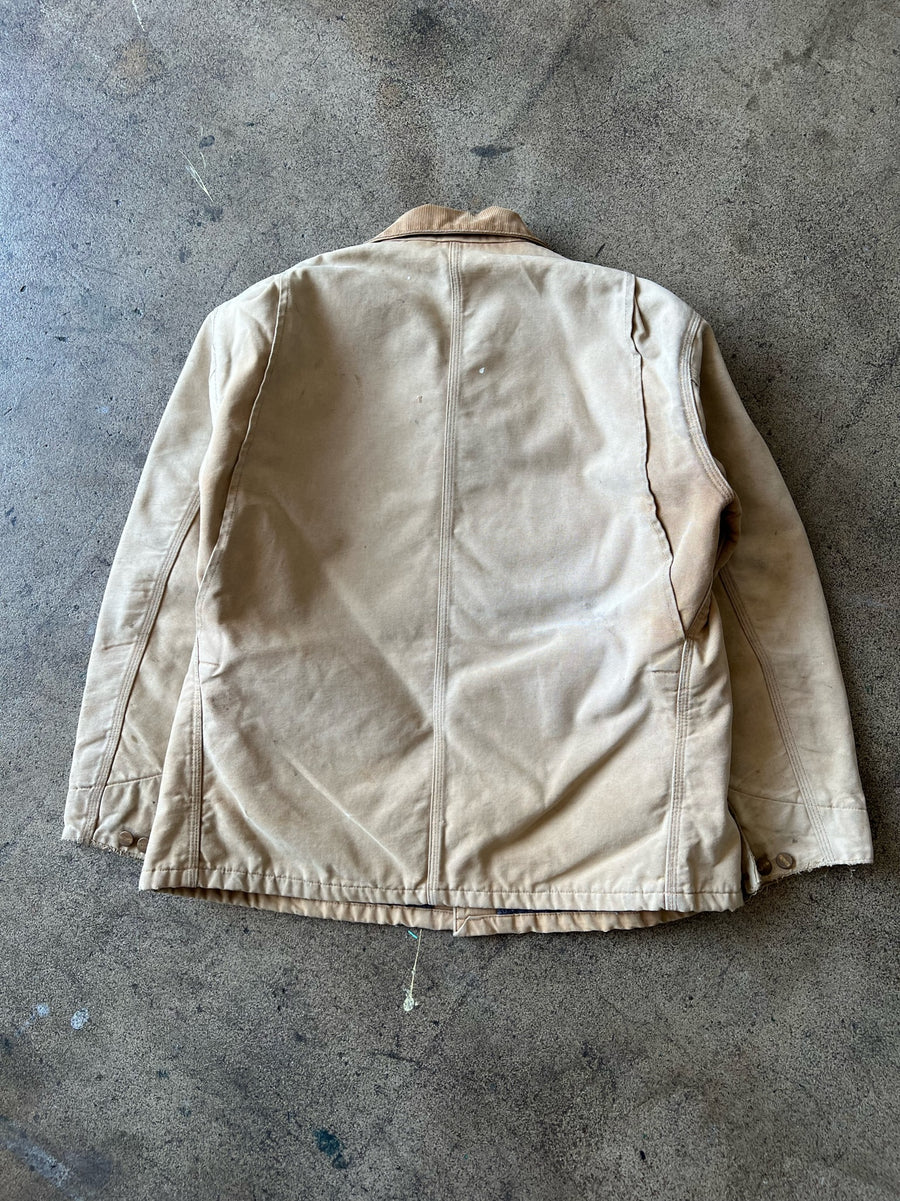 1990s Carhartt Faded Tan Chore Coat