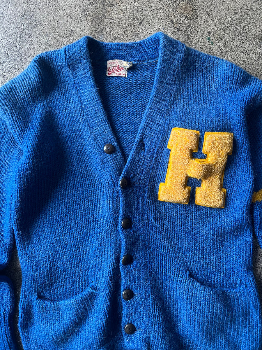 1960s Letterman Cardigan Sweater