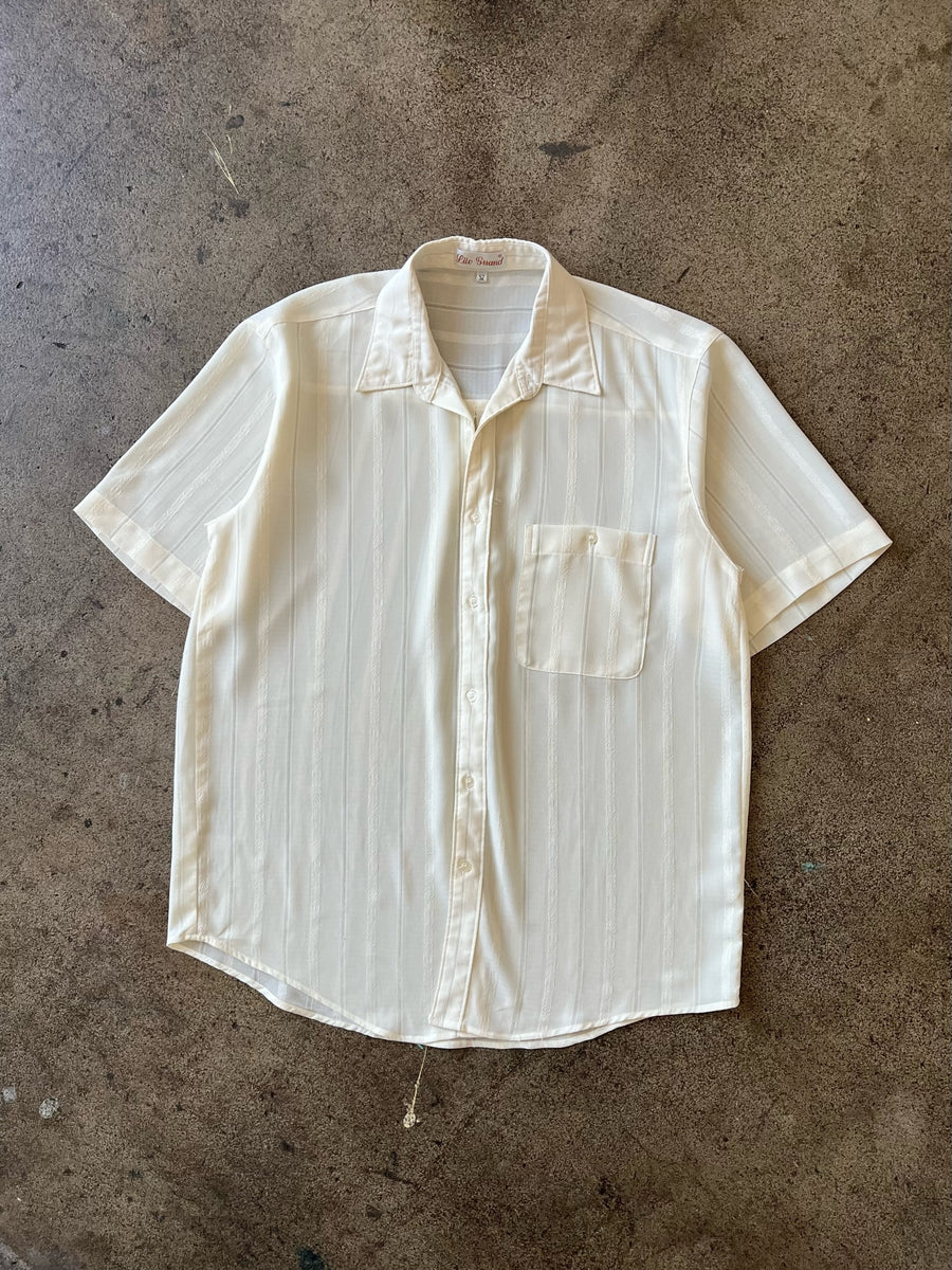 1970s Off White Summer Shirt