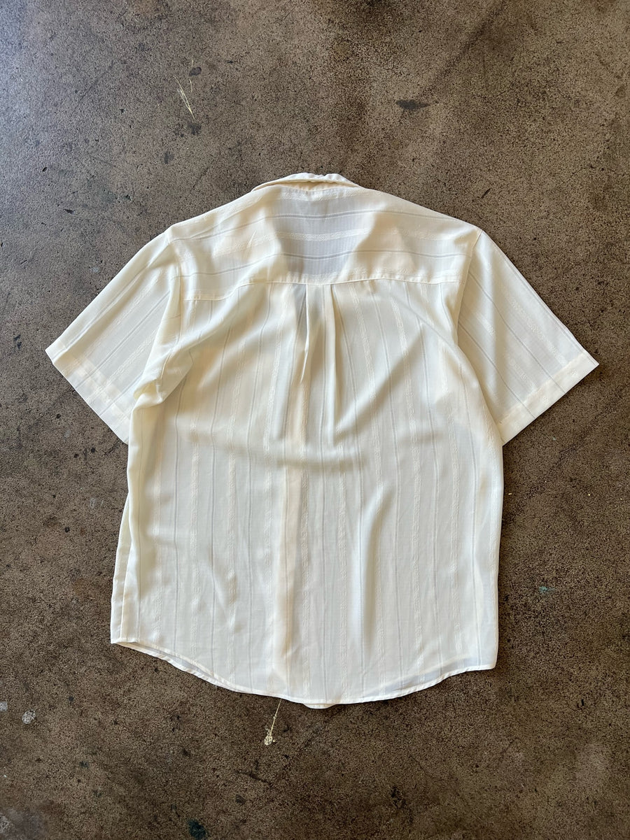 1970s Off White Summer Shirt