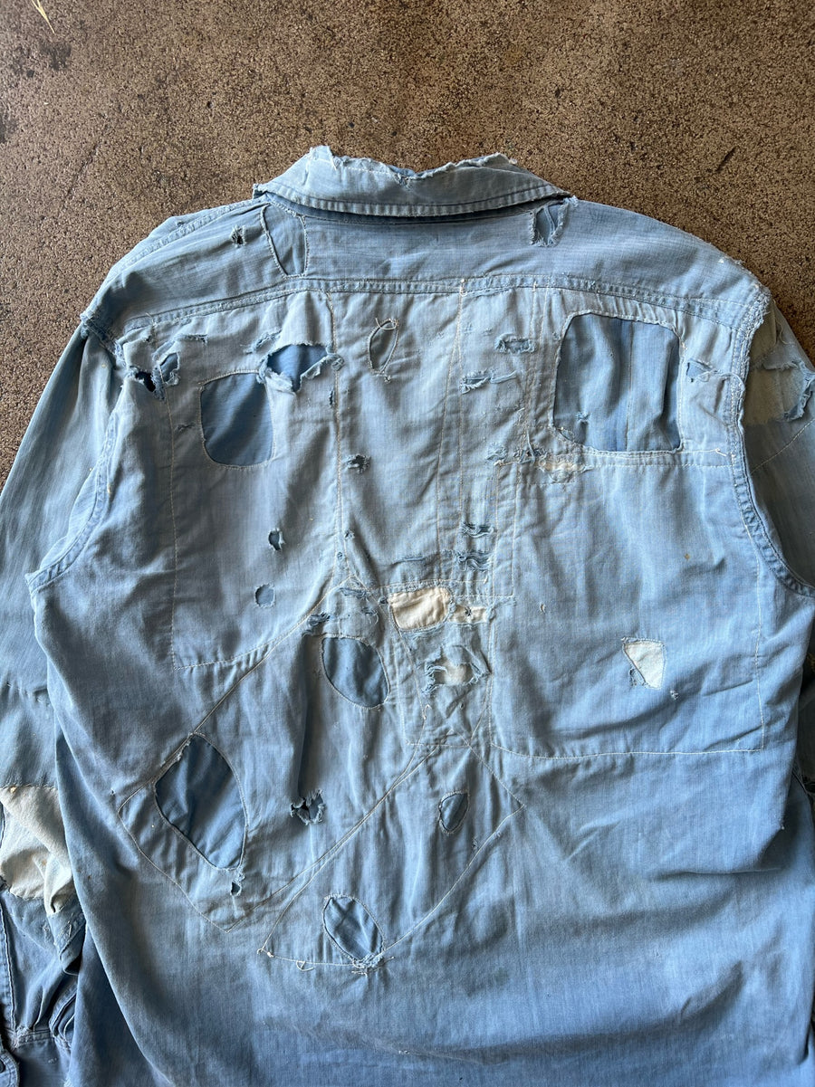 1950s Repaired Work Shirt