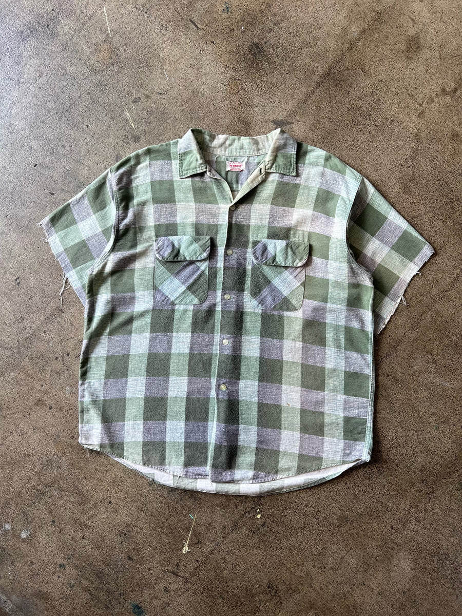 1950s Brent Cotton Plaid Shirt