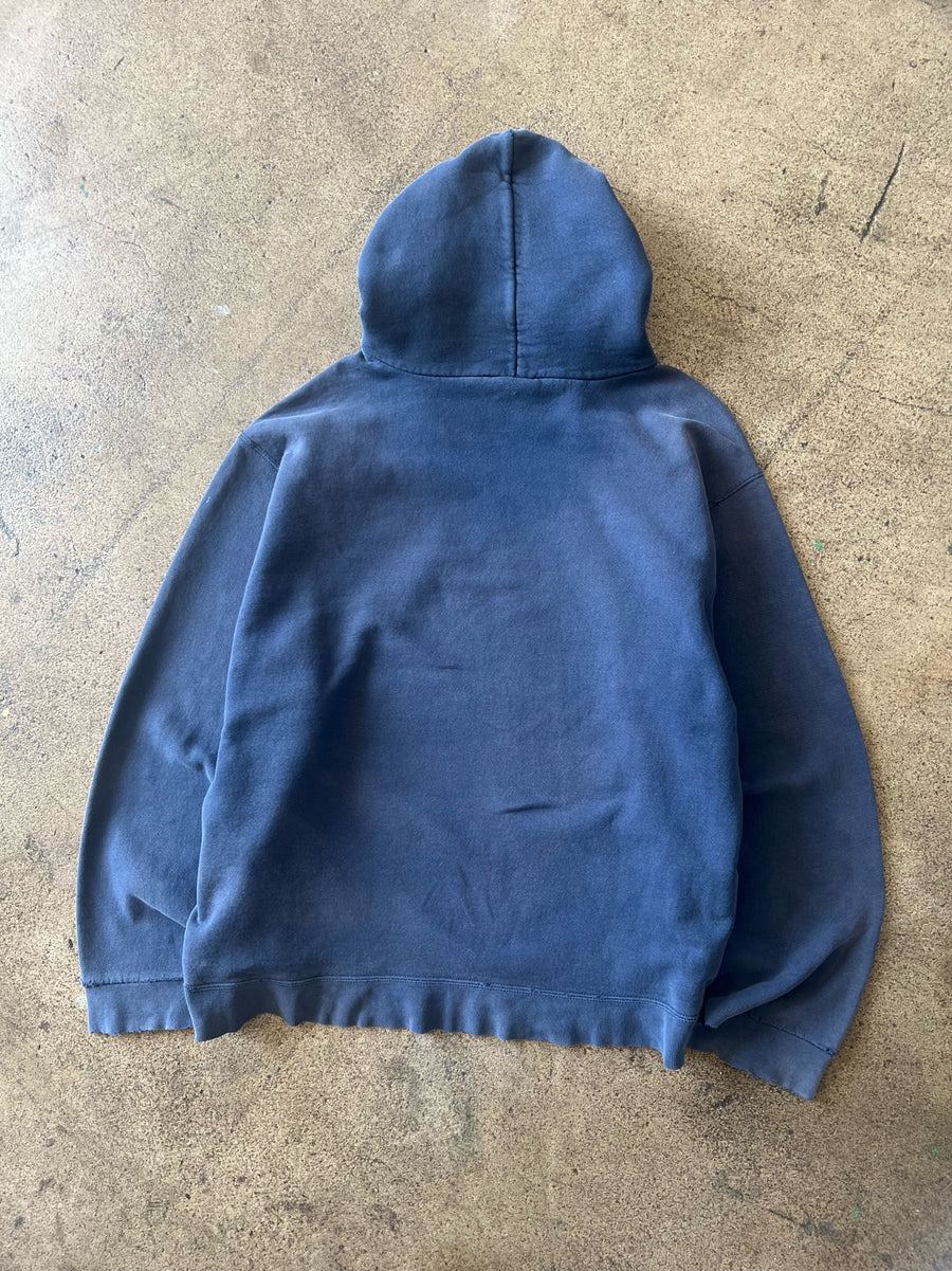 1990s Nike Center Swoosh Faded Blue Hoodie