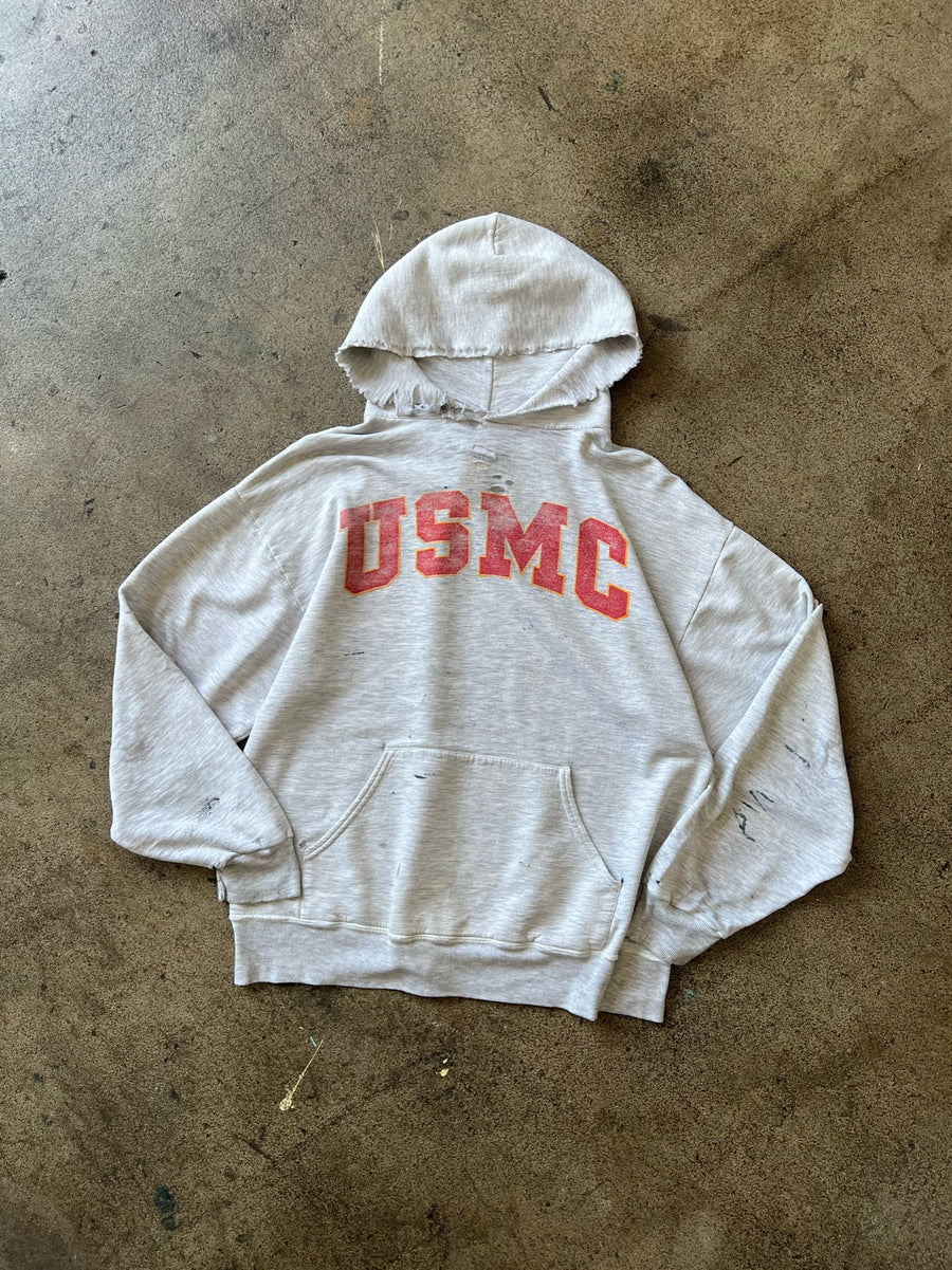 1990s USMC Distressed Hoodie