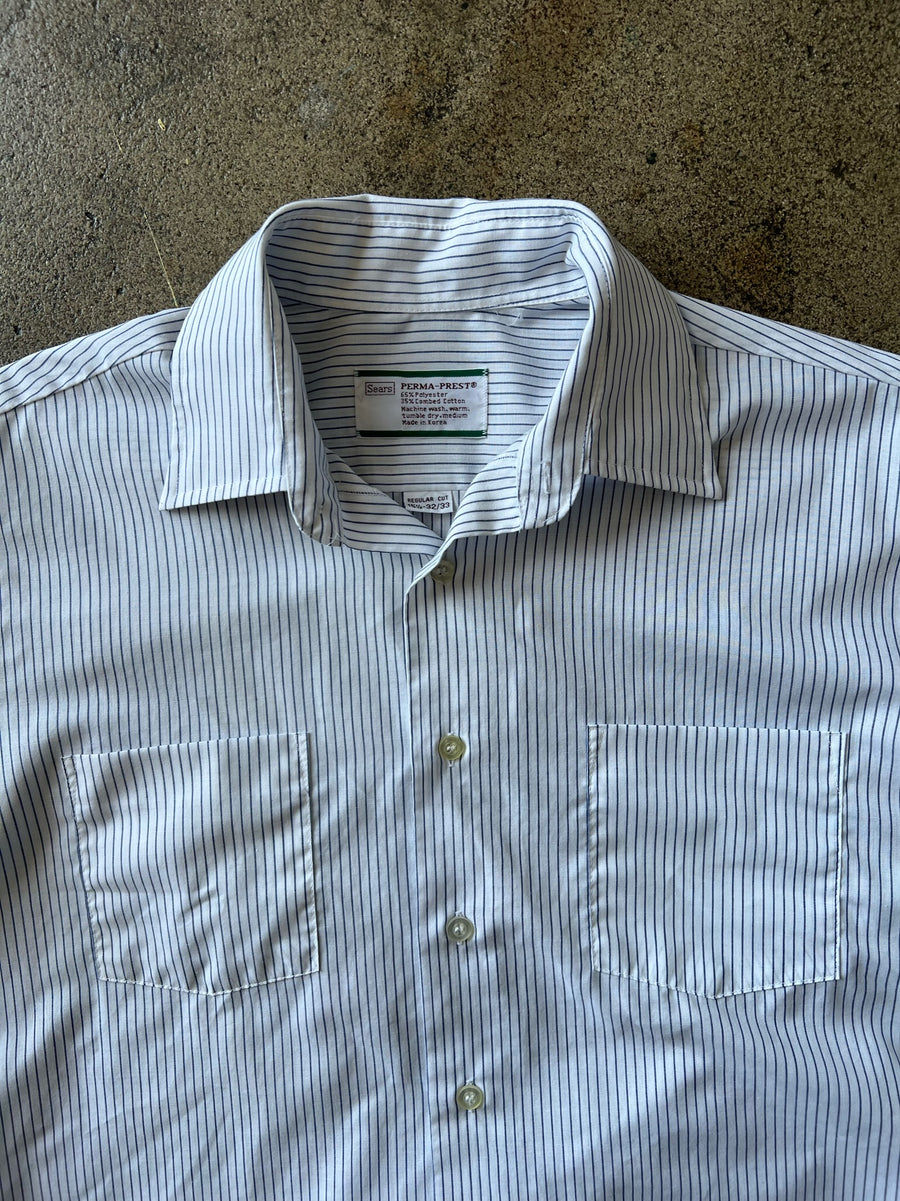1980s Sears Striped Work Shirt