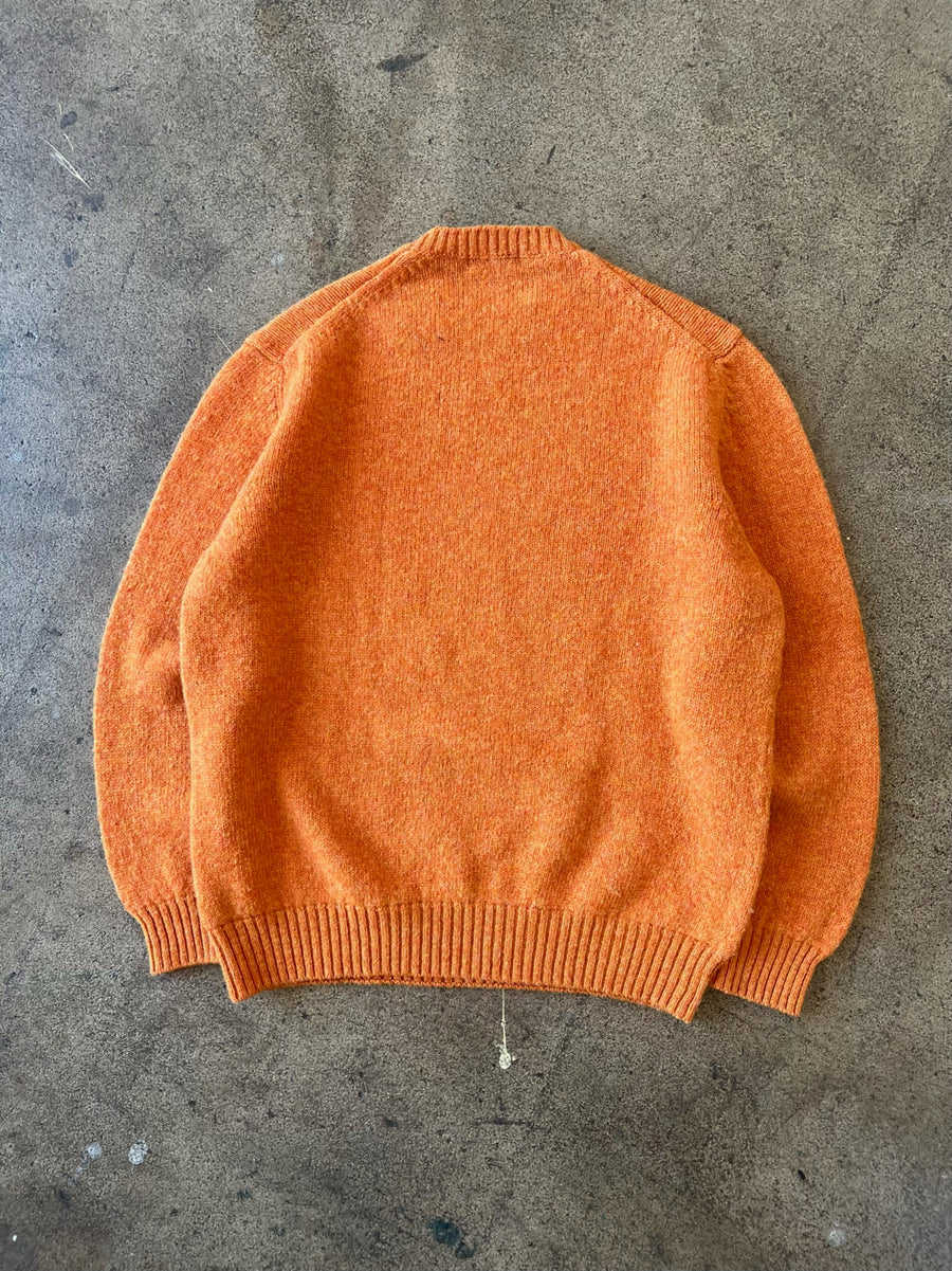 1990s Valentino Studio Orange Wool Sweater