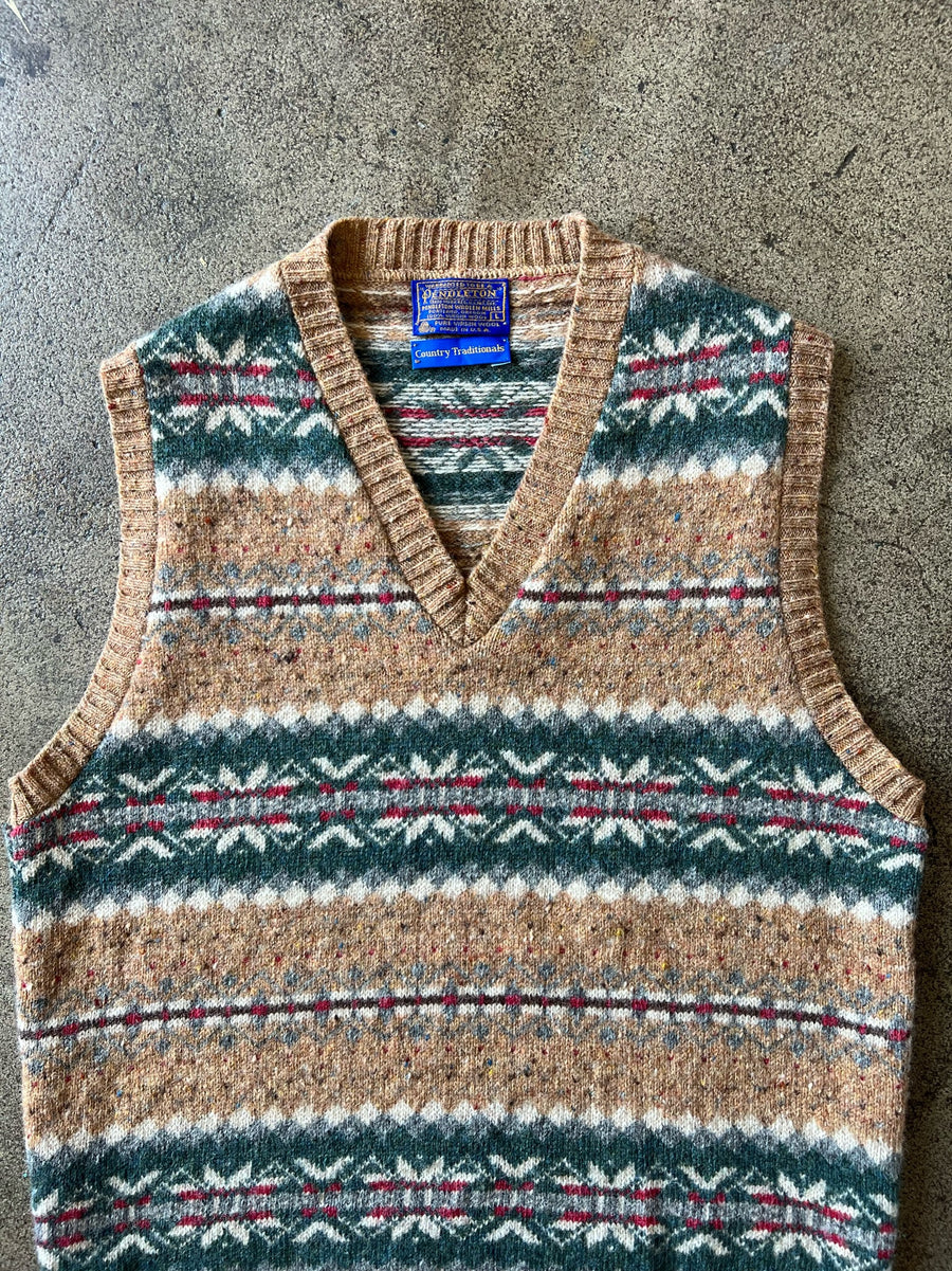 1960s Pendleton Country Traditionals Sweater Vest