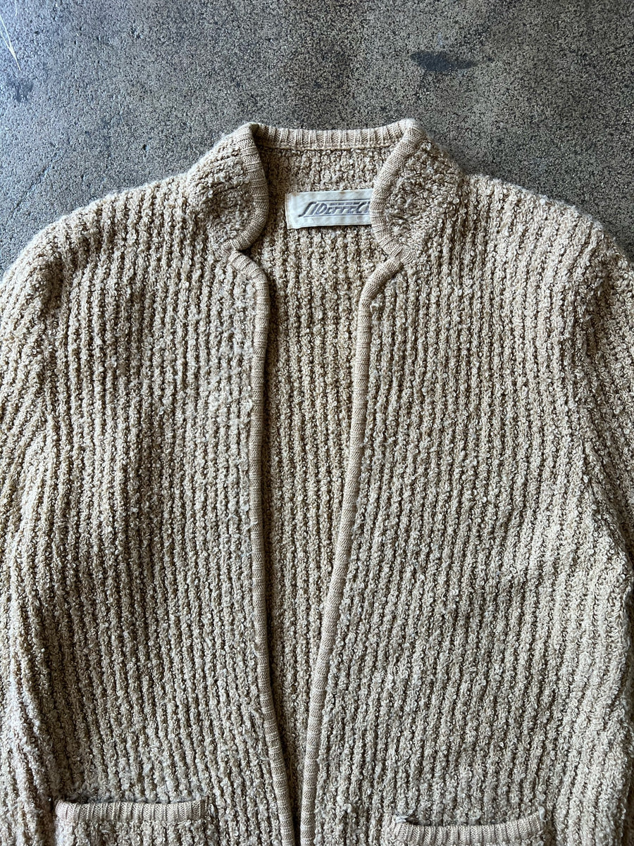 1990s Oatmeal Boucle Cardigan