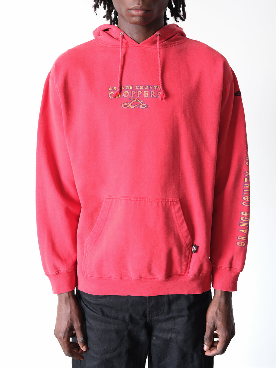 2000s Orange County Choppers Faded Red Hoodie
