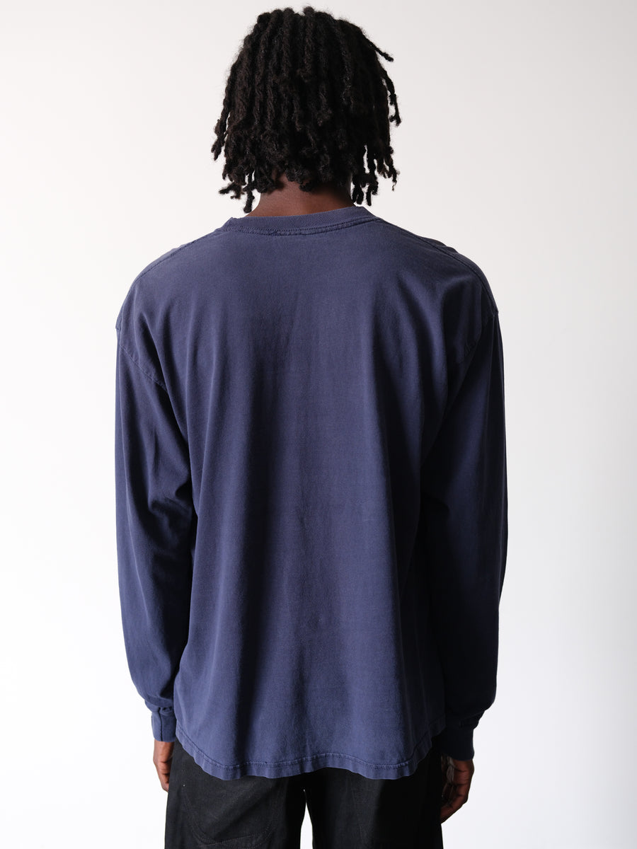 2000s Caffeine Compound Faded Blue Long Sleeve