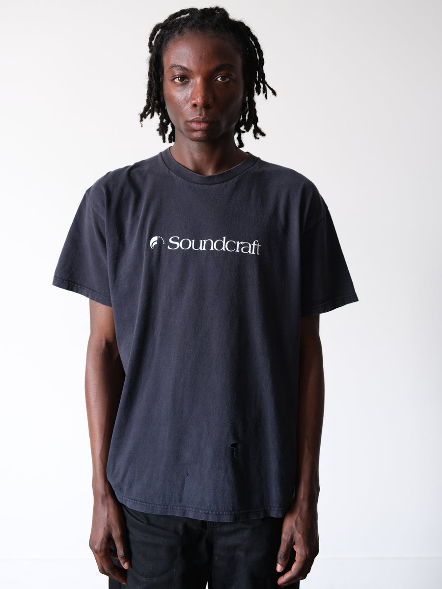 2000s Soundcraft Faded Black Tee