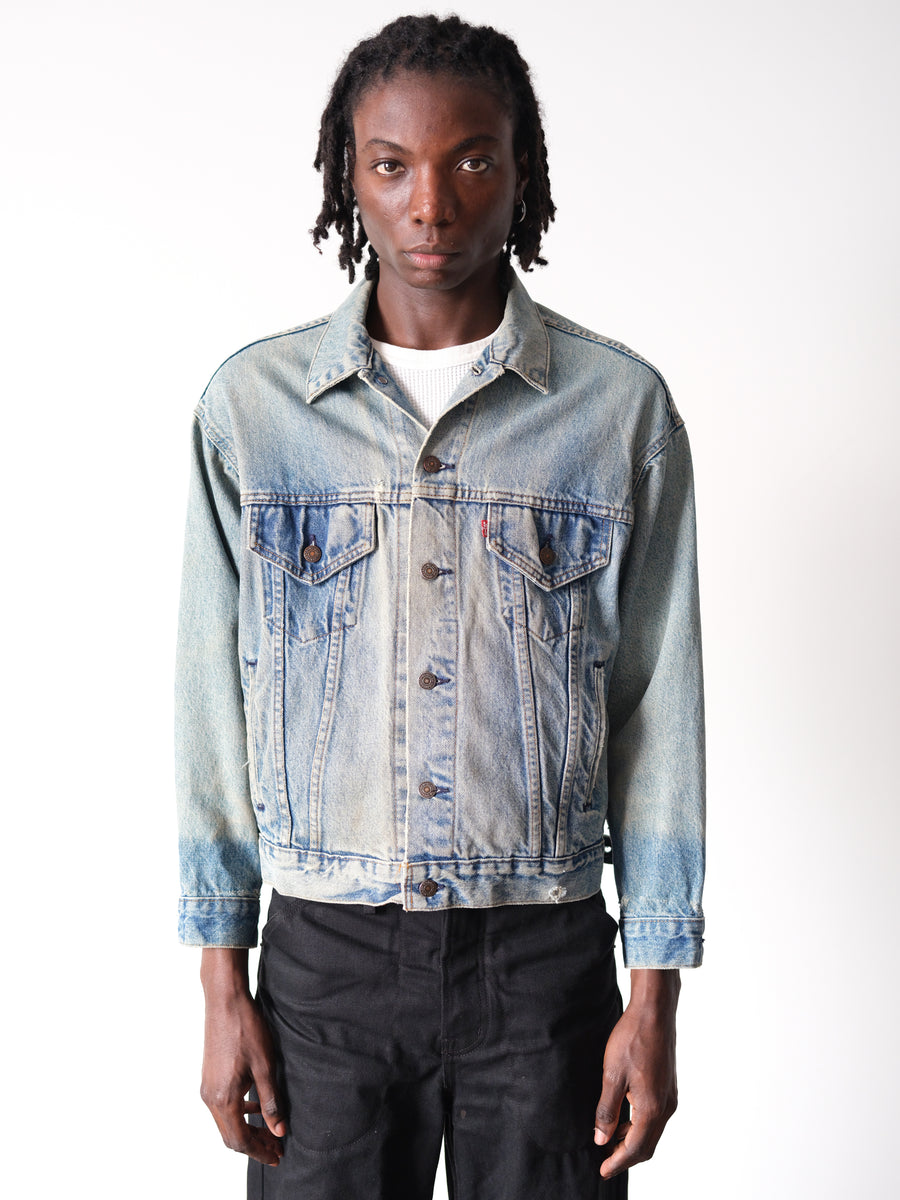 1980s Levi's Type III Light Wash Mud Trucker Jacket