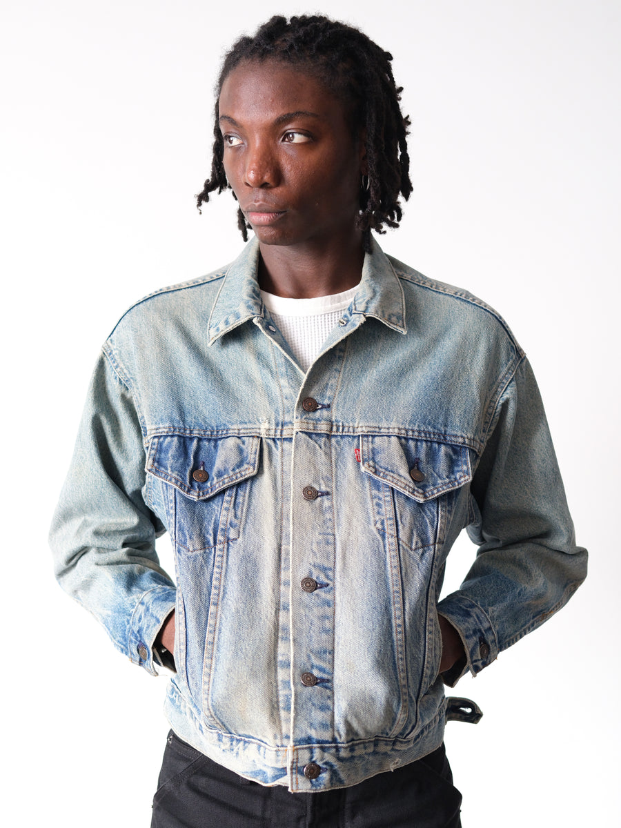 1980s Levi's Type III Light Wash Mud Trucker Jacket