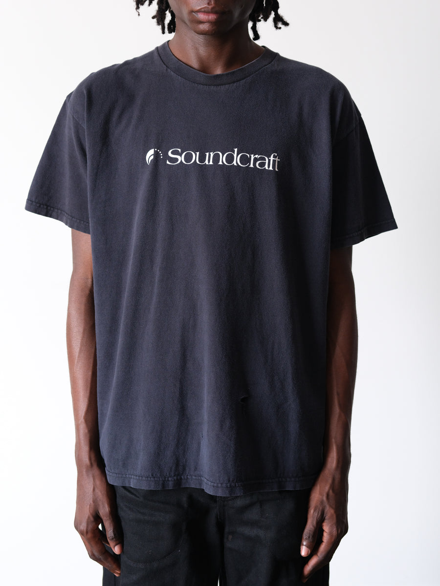 2000s Soundcraft Faded Black Tee