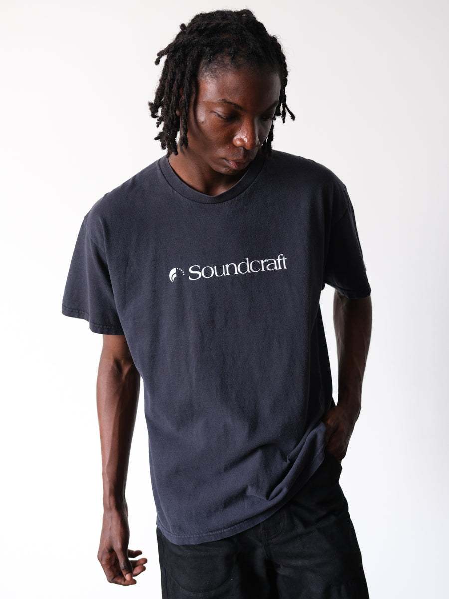 2000s Soundcraft Faded Black Tee