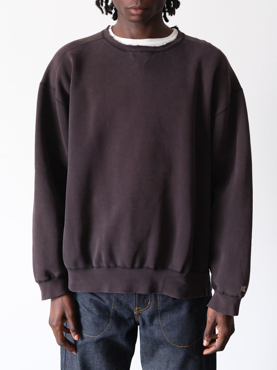 1990-00s Russell Faded Back Boxy Heavyweight Crewneck Sweatshirt