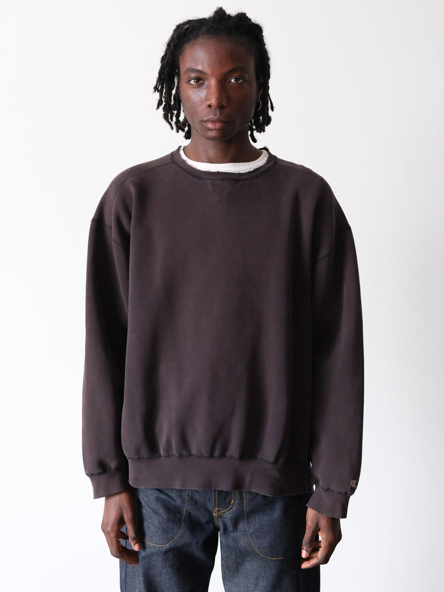 1990-00s Russell Faded Back Boxy Heavyweight Crewneck Sweatshirt