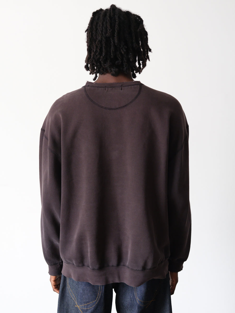 1990-00s Russell Faded Back Boxy Heavyweight Crewneck Sweatshirt