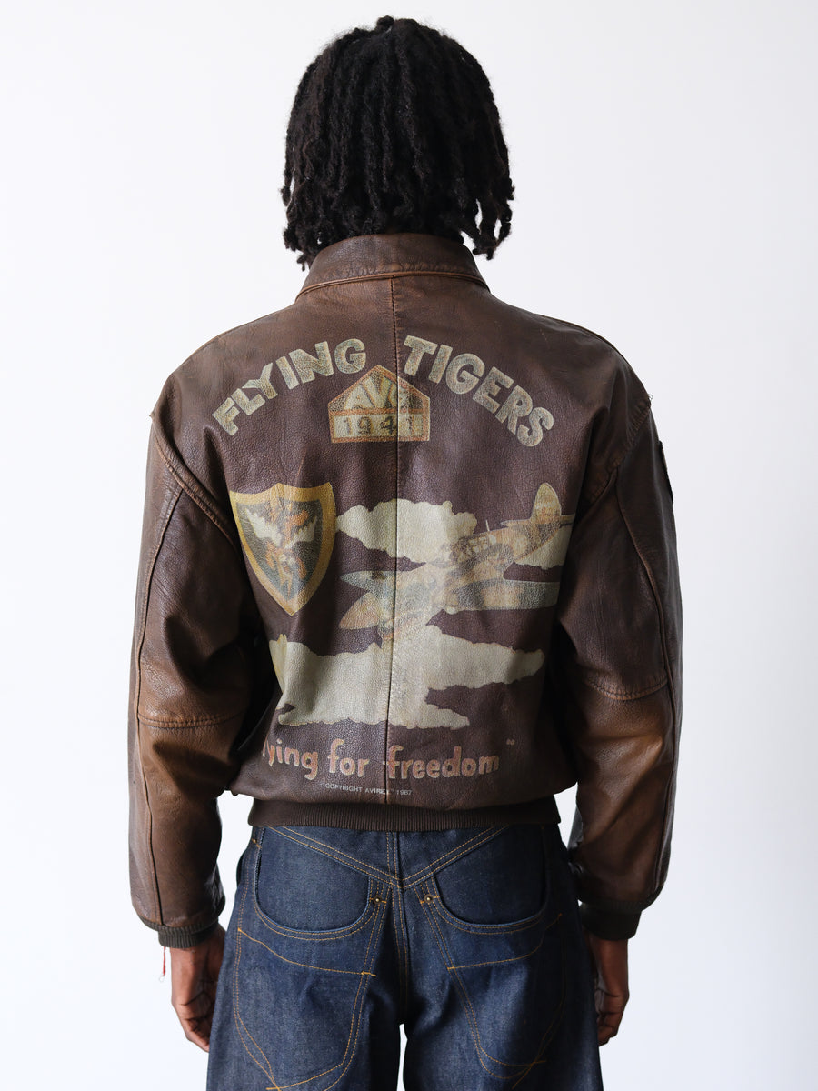 1980s Avirex Flying Tigers A2 Bomber Jacket