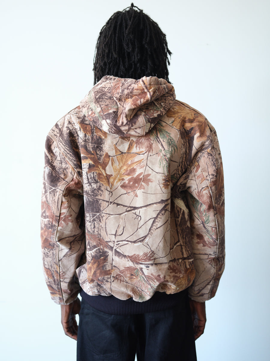 1990s Carhartt Real Tree Camo Hooded Work Jacket