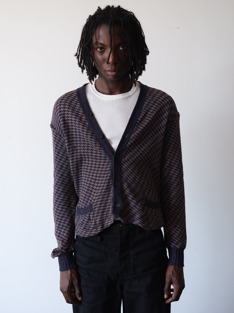 1930s Geometric Distressed Cardigan