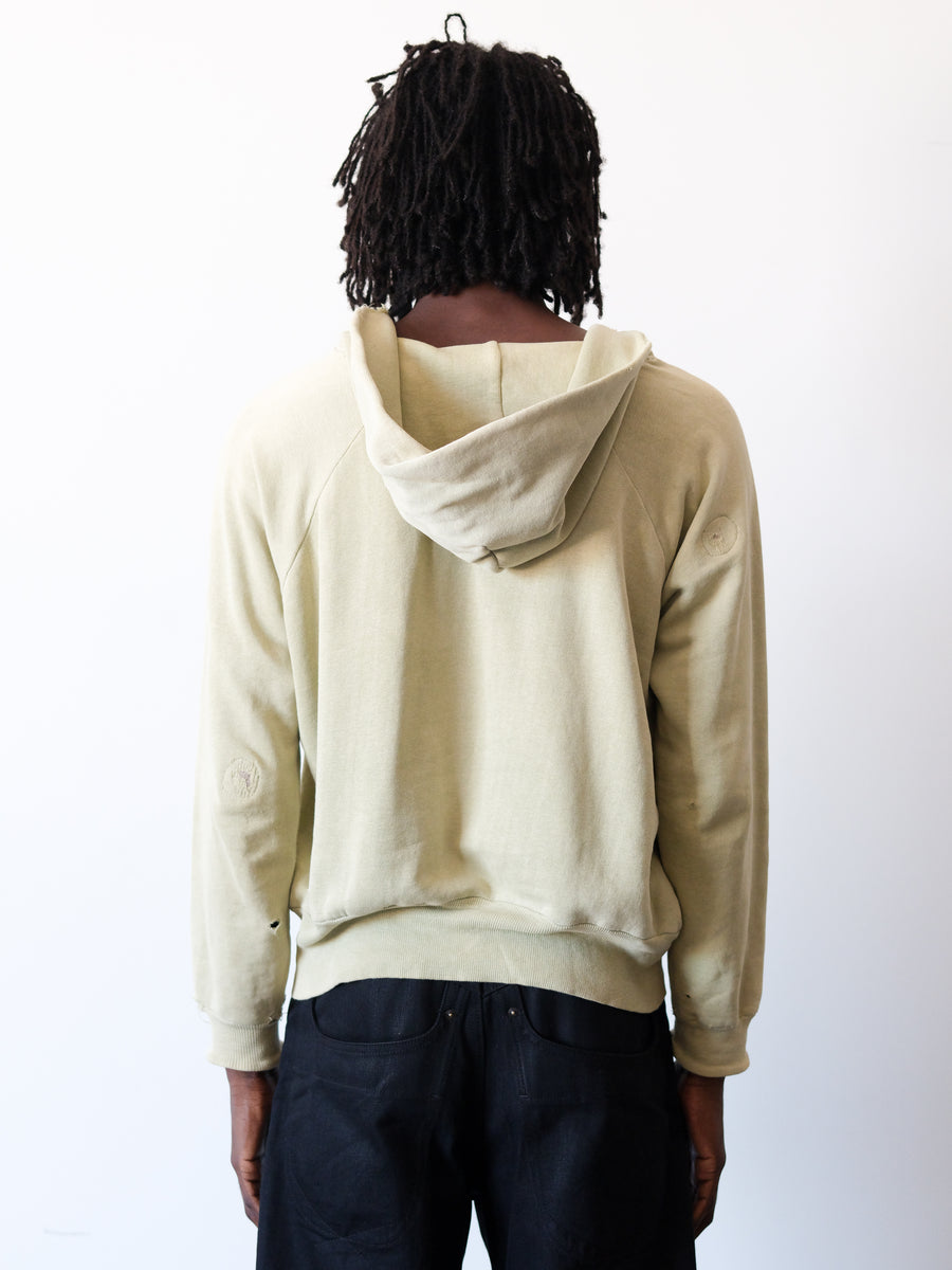 1950s Pistachio Distressed Raglan Hoodie